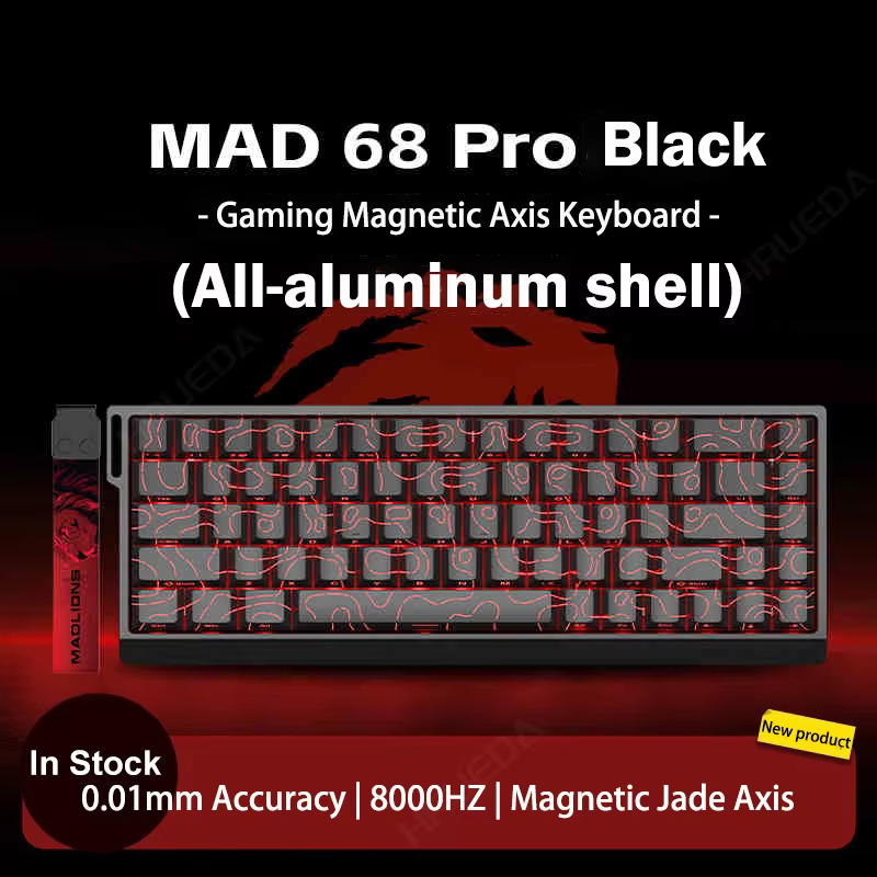 FGG Madlions Mad60 HE Mad68 Pro HE E-sports Magnetic Switch Mechanical Keyboard RGB Wired Hot Swap 8K Customized Gaming Keyboard
