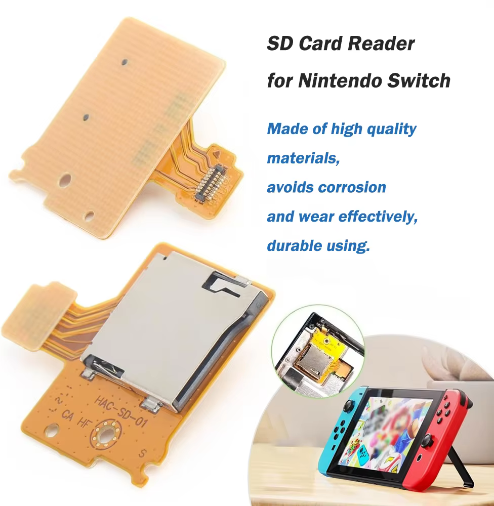 1/5/10pcs SD Card Reader Slot Memory Card Slot Socket for Nintendo Switch Replacement High-Precision TF Card Board