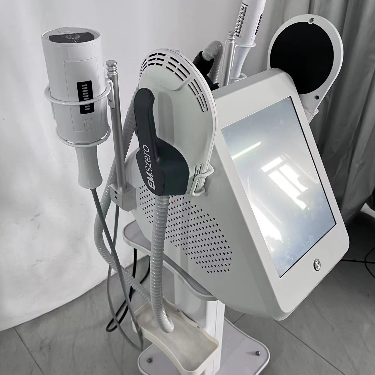 MYOSLIM EMS Body Sculpt Machine With 360° RF Roller 2-in-1 Muscle Gainer Slimming Fitness Massage Health And Beauty Equipment
