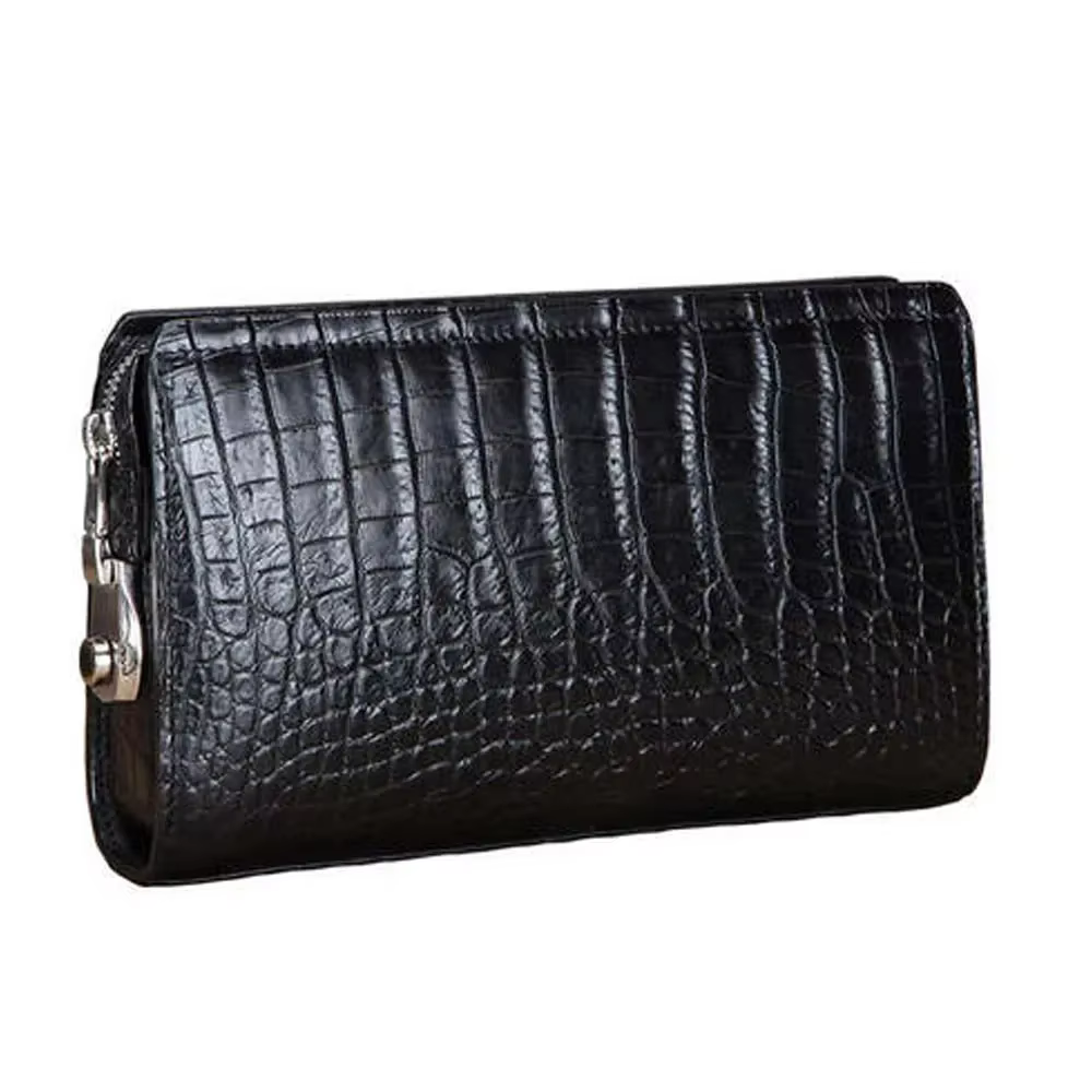 lukani new handbags business crocodile leather Men clutch bags  male  Hand bag large capacity  crocodile combination lock