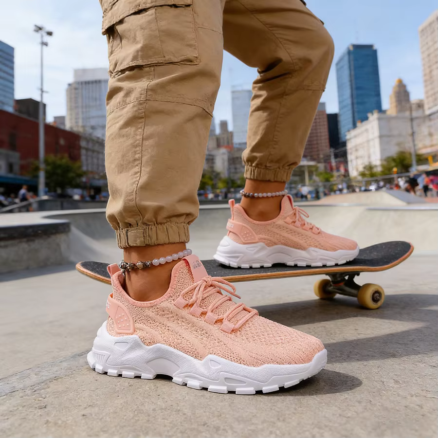 New Spring Women's Slip On Sneakers Comfortable Lightweight Soft Sole Durable Solid Color Versatile Casual Shoes