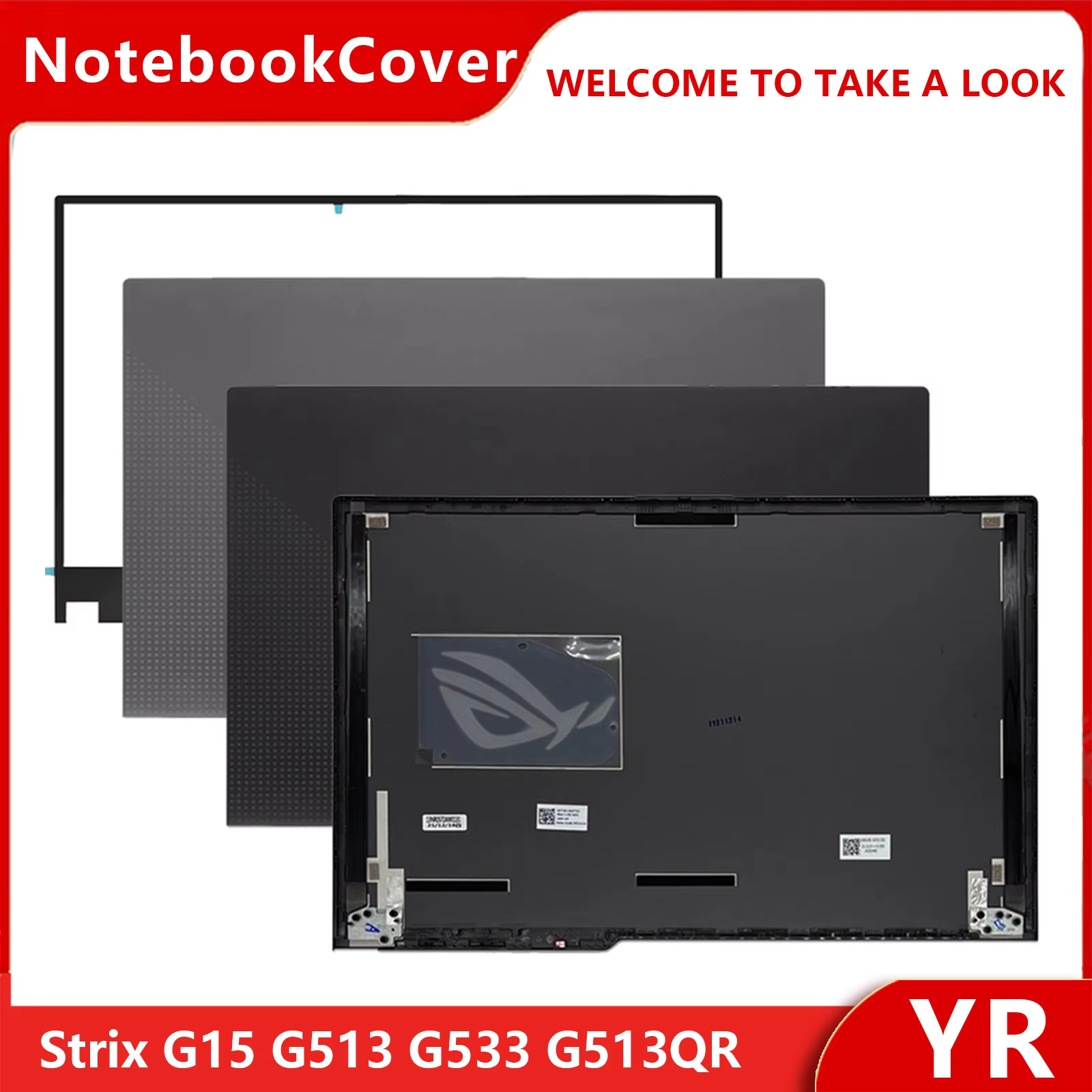 NEW For ASUS ROG Strix G15 G513 G533 G513QR G513QM G513QE G533QS Laptop LCD Back Cover Front Bezel Case Laptop Frames