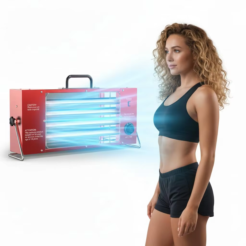 UVB/UVA Light Tanning Lamp Sun Indoor Adjustable Ultraviolet Tanning lamp for Bronzer Natural Body FaceBeauty Tanning Skin Care