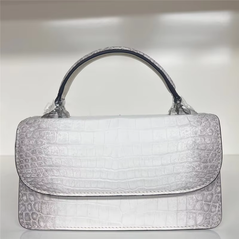 Authentic Real True Crocodile Skin Women's Small Handbag Genuine Alligator Leather Lady Red Flap Purse Female Cross Shoulder Bag