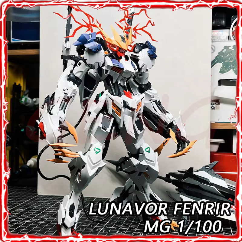 Lunavor Model Fenrir Barbatos Lupus Rex Action Figure 1/100 Scale Gk Style Assembly Model Kit ASW-G-08 23cm Anime Figures Gift