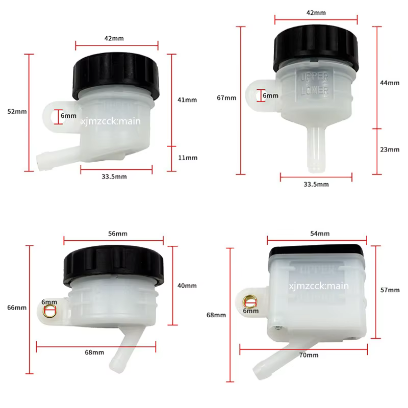 Motorcycle Universal Lever Brake Oil Tank Foot Brake Master Cylinder Oil Cup Fluid Bottle Reservoir Dirt Bike Scooter Pitbike