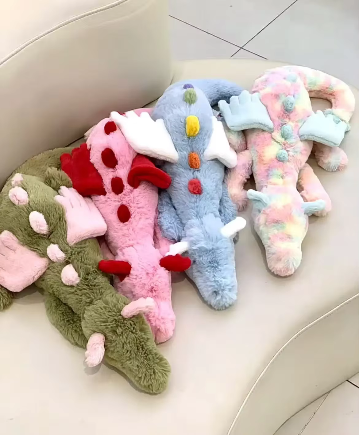 JC Plush Toy Dragon Series Children Cute Warm Birthday Gift Kids Soothing Toy Cute Stuffed Animal Special Home Decor for Friends