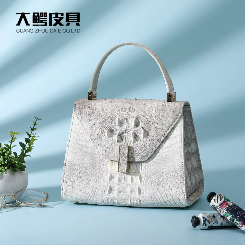 2024 New Designer Crocodile Leather Women Handbag Leisure Genuine Leather Lady Shoulder Bag Large Capacity Crossbody Bag 45