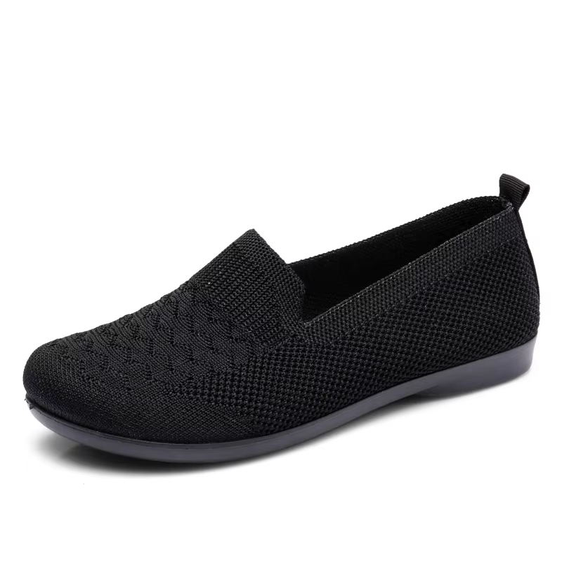 Spring and autumn new style flying weave women's shoes comfortable breathable casual mother shoes cloth shoes