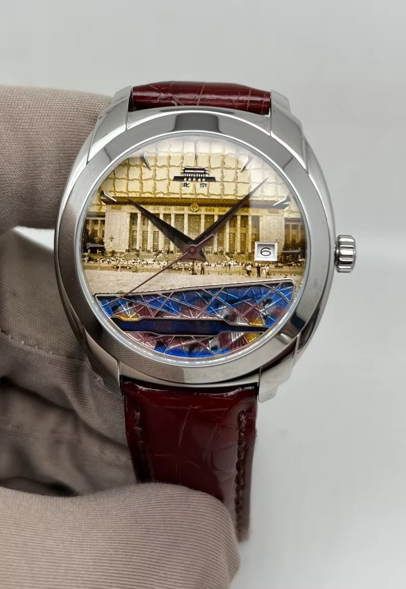 Beijing Brand Watch Impression Beijing People's Congress Enamel Machinery Single Calendar