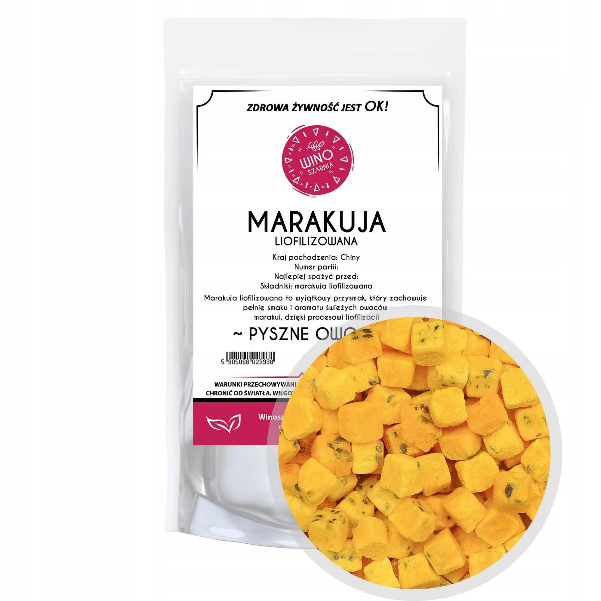 Maracuja Gefriergetrocknete Würfel 250g Getrocknete Früchte Natürliche Maracuja-Frucht