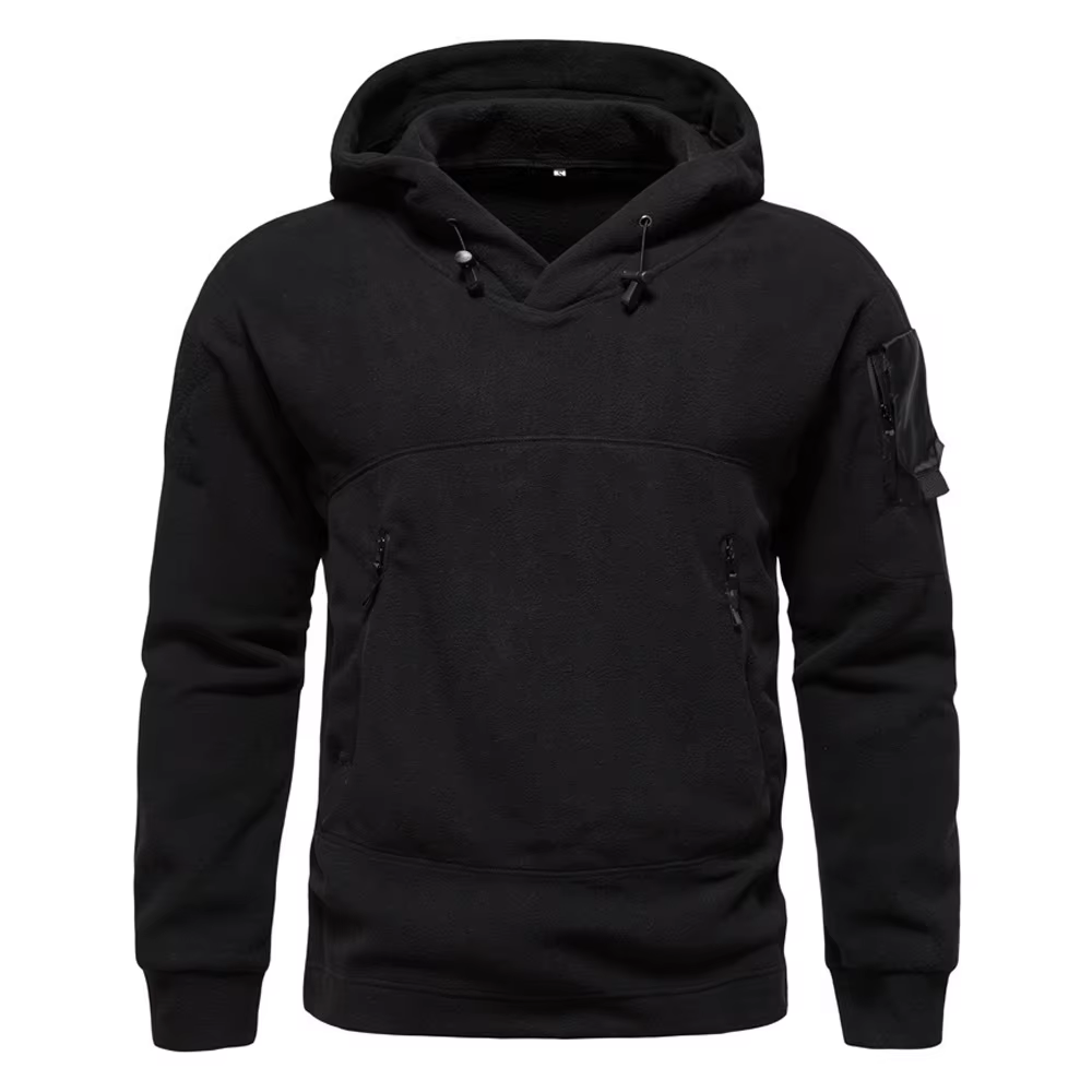 Tactical Tom Men's Outdoor Insulated Fleece Jacket Tactical Clothing Autumn/Winter Fleece Hooded Sweatshirt