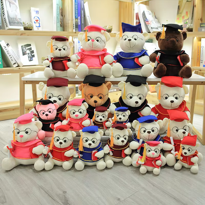 2026 1 ud. Lindo Oso de Peluche Capibara Graduado con Birrete, Juguetes Kawaii, Divertido Regalo de Graduación, Decoración para el Hogar