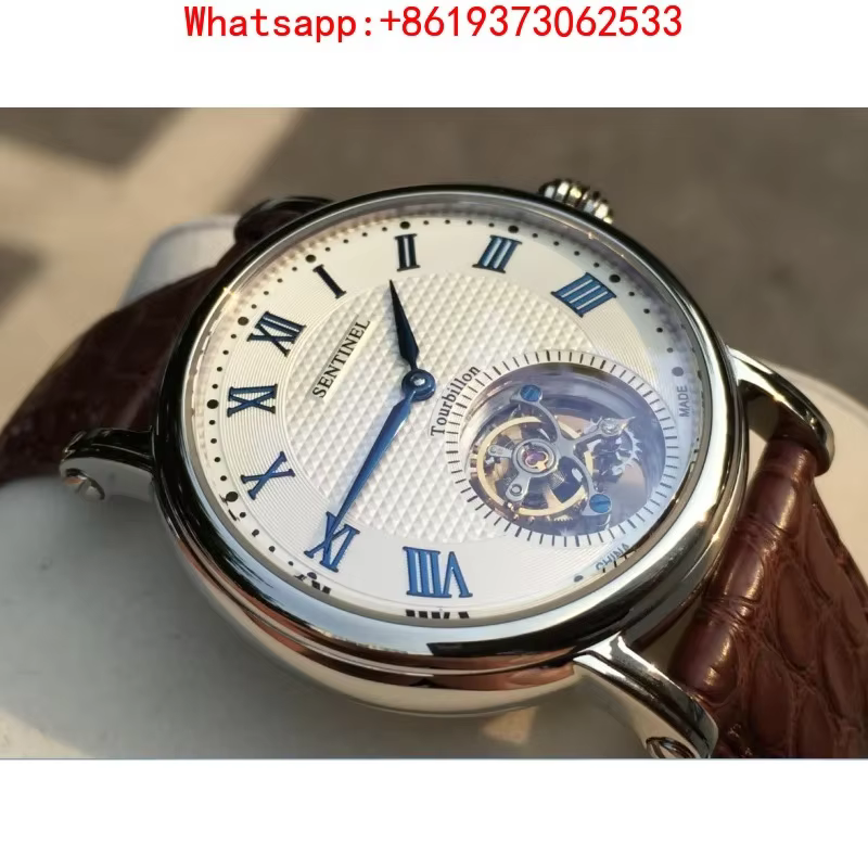 Tourbillon Movement Watch 818.900 Movement Watch Tourbillon Watch. American Alligator Leather Strap