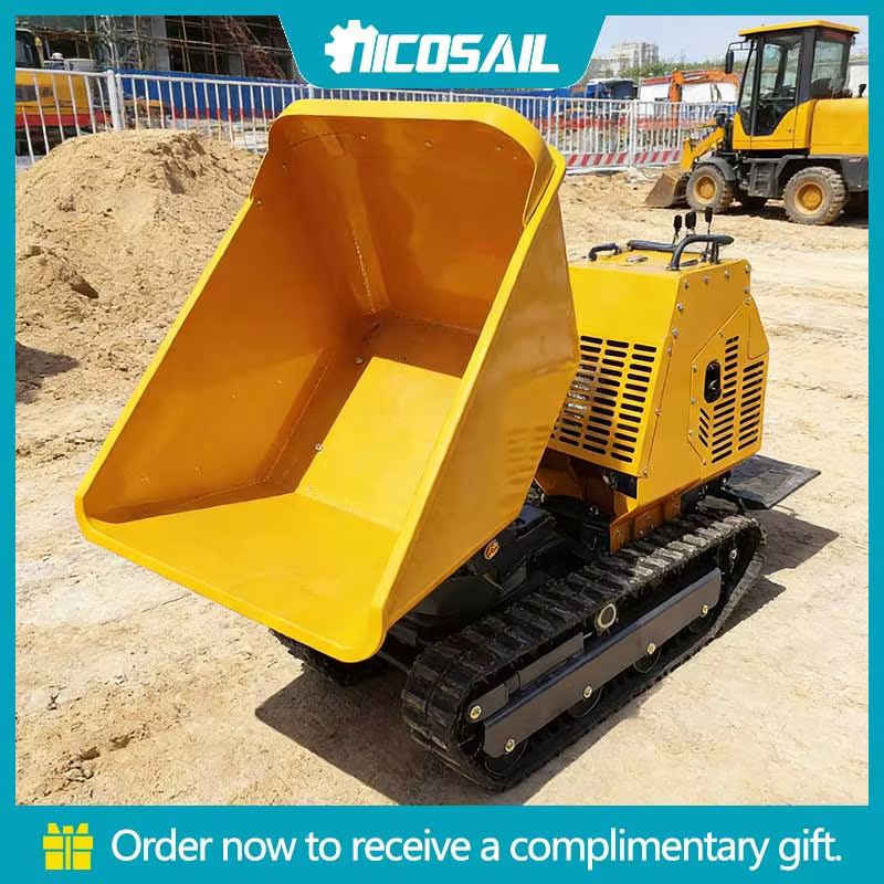 Hot Sale 1200KG Mini Rotary Dumper High Traction Rotating Dumper for Muddy Road Farm Construction
