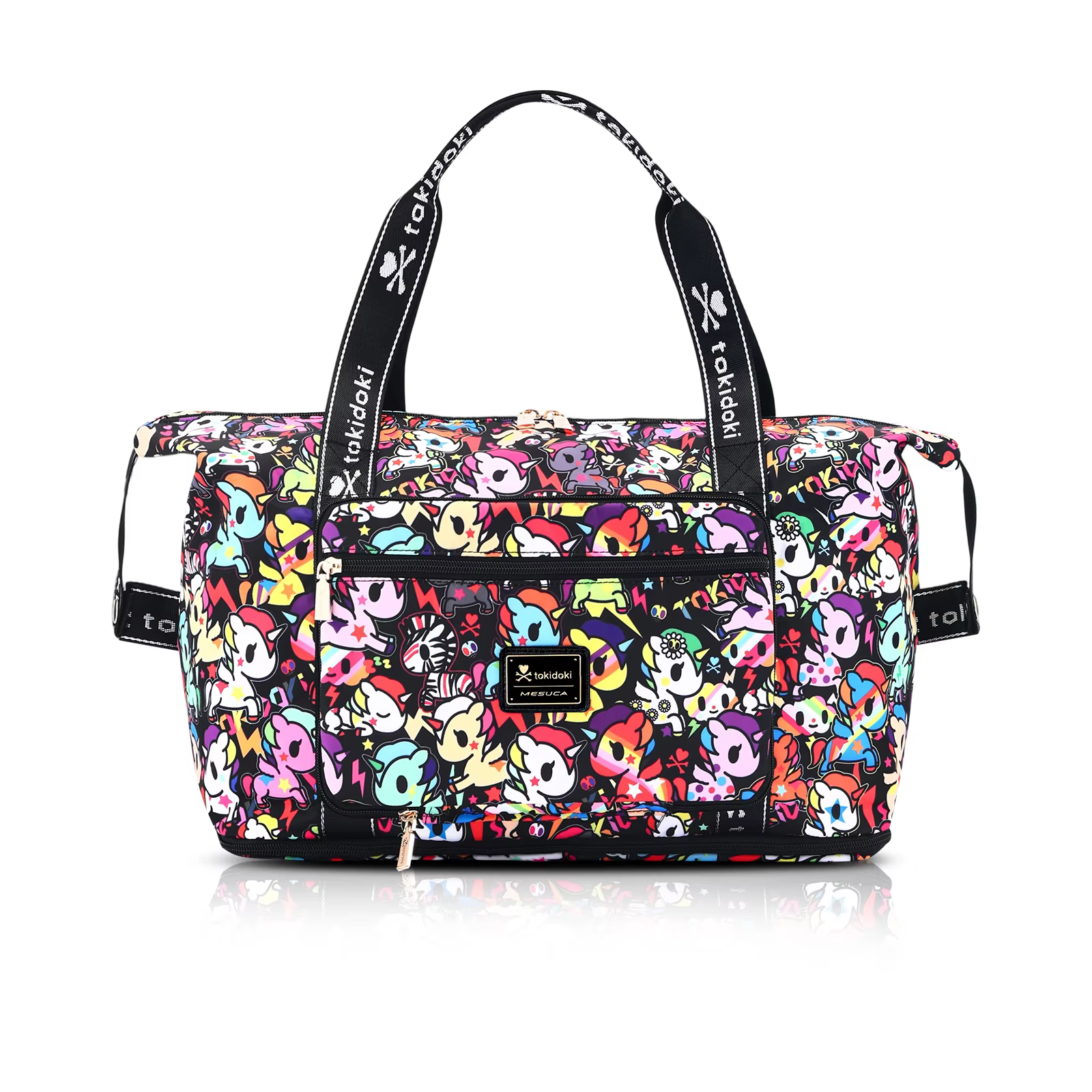 Tokidoki Unicorno Travel Luggage Bag for Short Trip Duffle Bag 40L Large Capacity Multi-functional Handbag for Sports Gym
