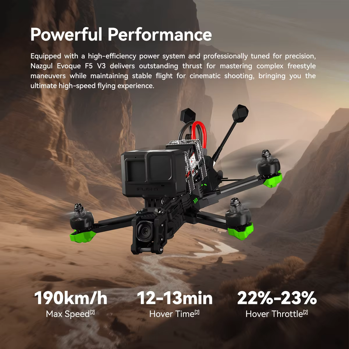 iFlight Nazgul Evoque F5 V3 O4 Pro 6S HD BNF FPV Drone switchable DC/X-frame design W/ Borg Mini F7 60A Stack / O4 Pro Air Unit