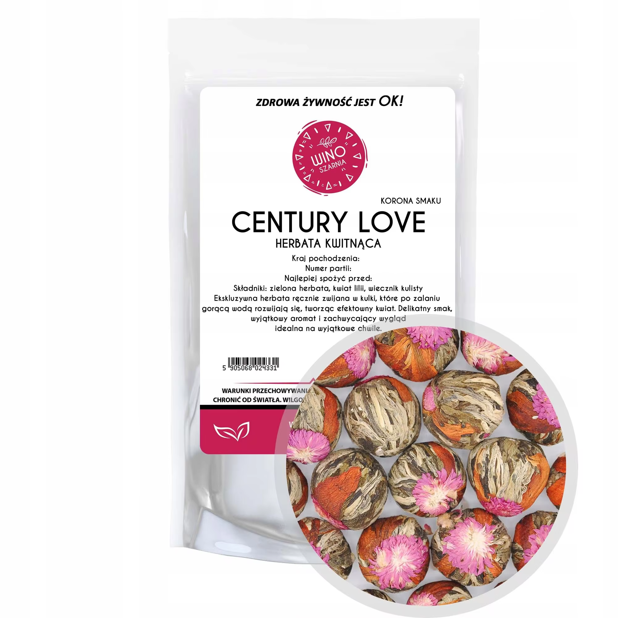 Grüner Blumentee Crown of Taste-Blooming Tea Century Love - 50g 11.00