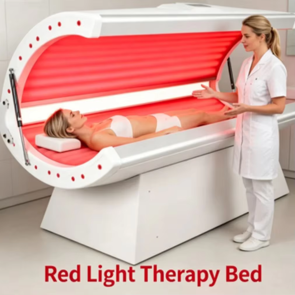 Red light therapy bed for beauty skin whitening red light therapy collagen SPA infrared red light therapy bed whole body tissue