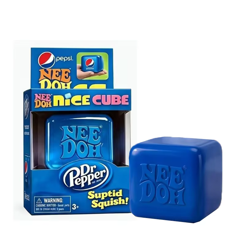 &New Needoh Nice Cube Sensory Stress Reliever Fidget Tool for Anxiety & Focus Desk Sensory Cube for Adults & Kids