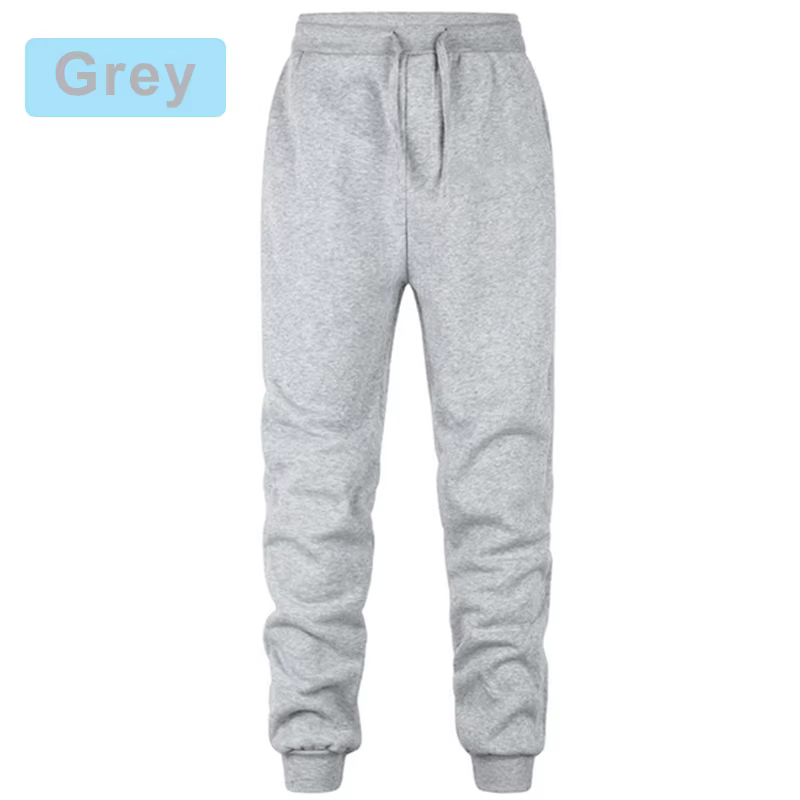 Men's Casual Jogging Athletic Training Pants Autumn Comfortable Solid Colour Skinny Drawstring Elastic Waist Sweatpants