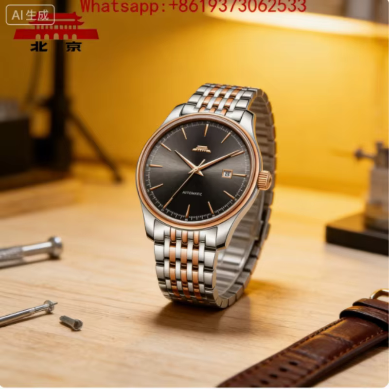 2026 Customized New Automatic Mechanical Watch Men's Classic Waterproof Calendar Penetrating Business Gift Men's Watch