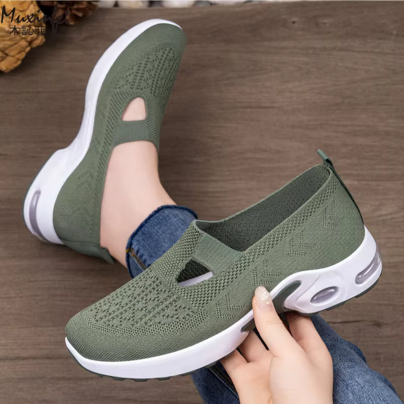 Women's 2026 Spring New Versatile Casual Shoes, One Step Breathable Soft Bottom Hiking Shoes, Large Size 36-44