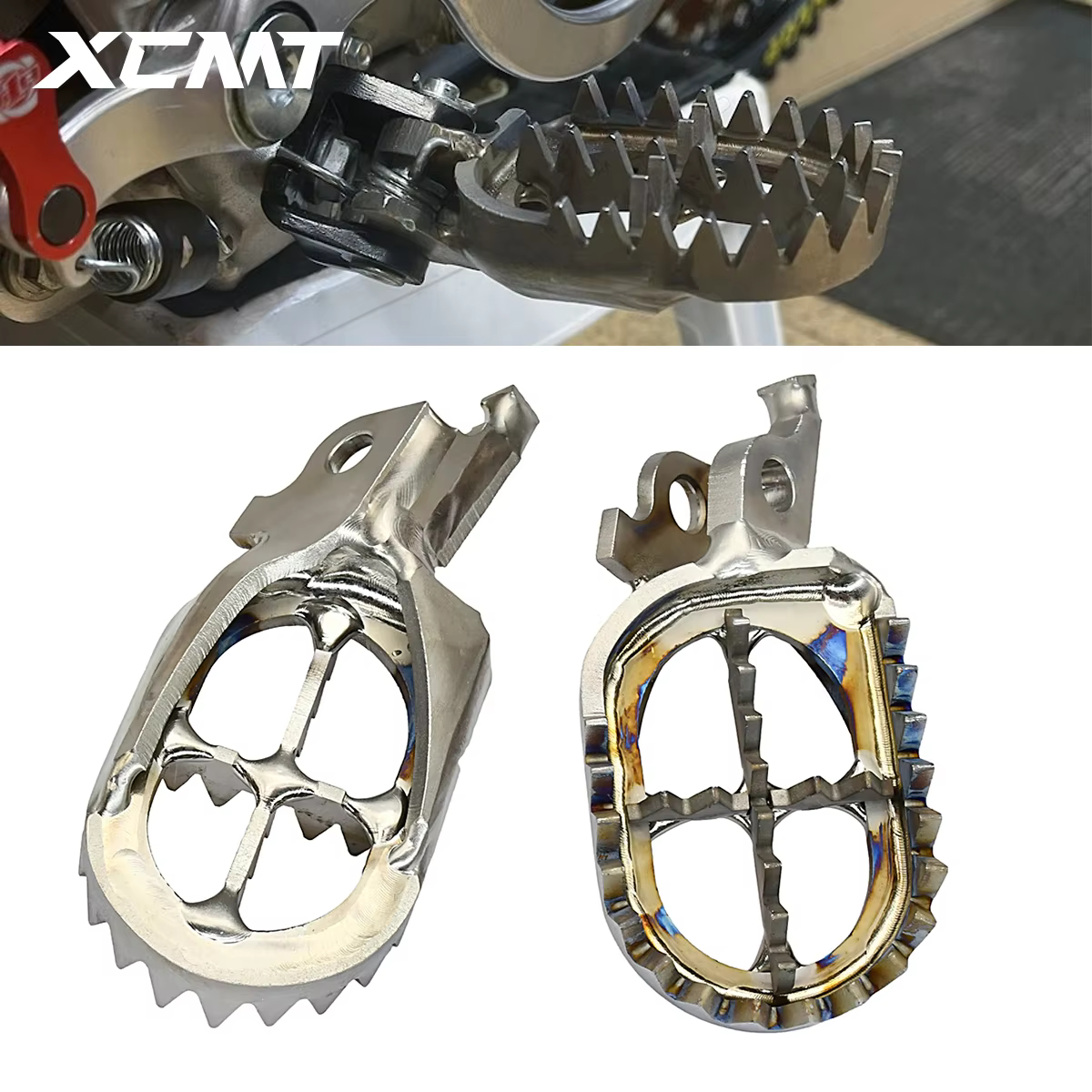 For HONDA CR CRF 150R 250R 450R 250X 450X 250RX 450RX 250L 450L Motorcycle Titanium Alloy TC4 Foot Rest Pegs Footrest Footpeg