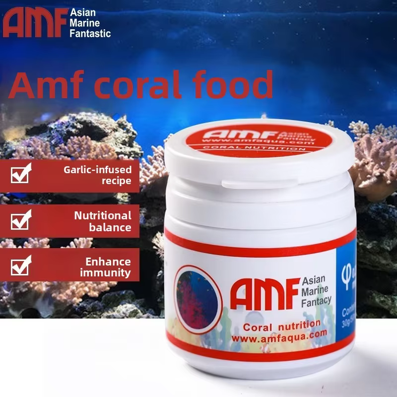 AMF Coral Food para LPS, SPS, NPS - Alimentador de micropartículas e pó, nutrição para coral cerebral, acans, zoantídeos e muito mais
