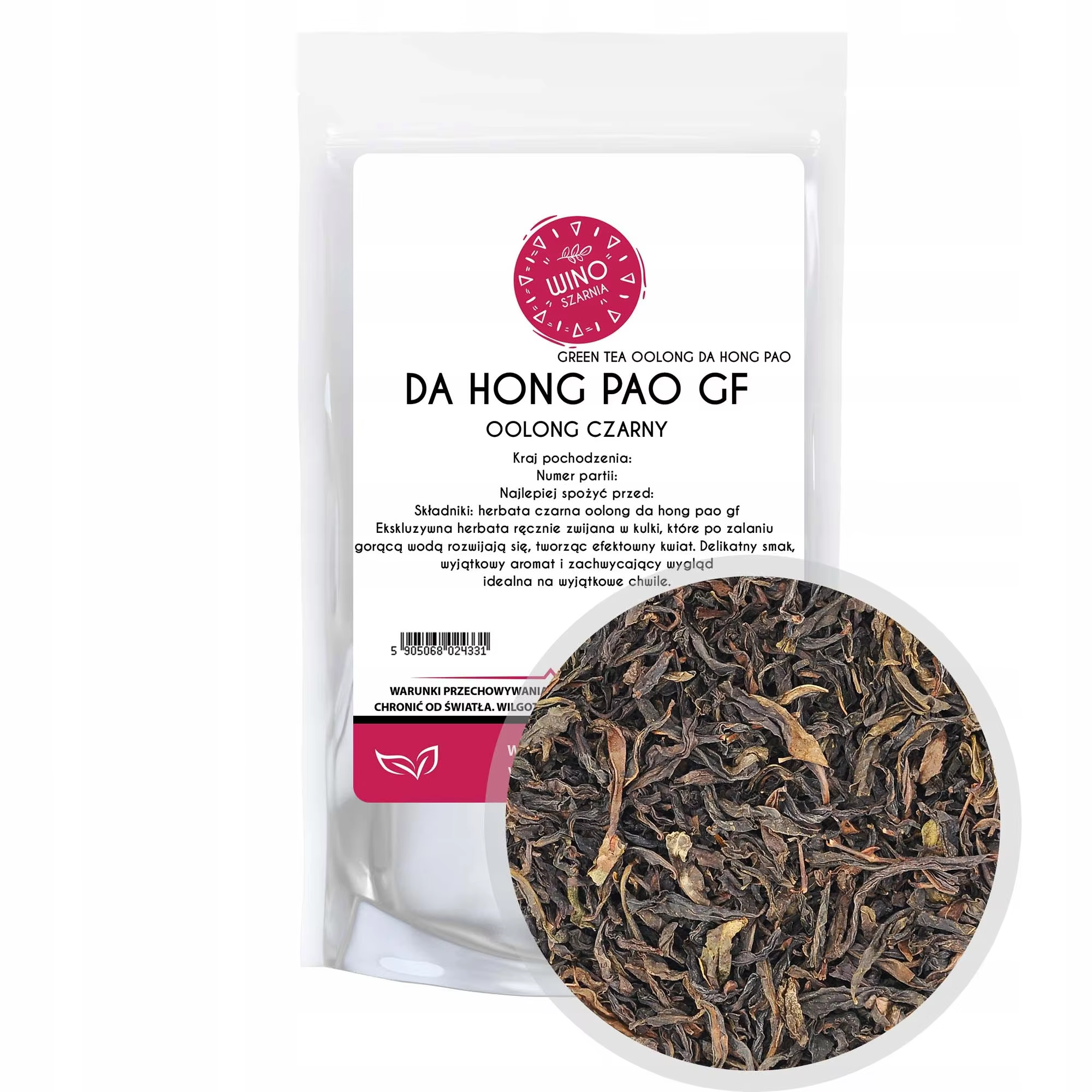 Tee schwarzes Blatt Oolong Da Hong Pao GF - 100g
