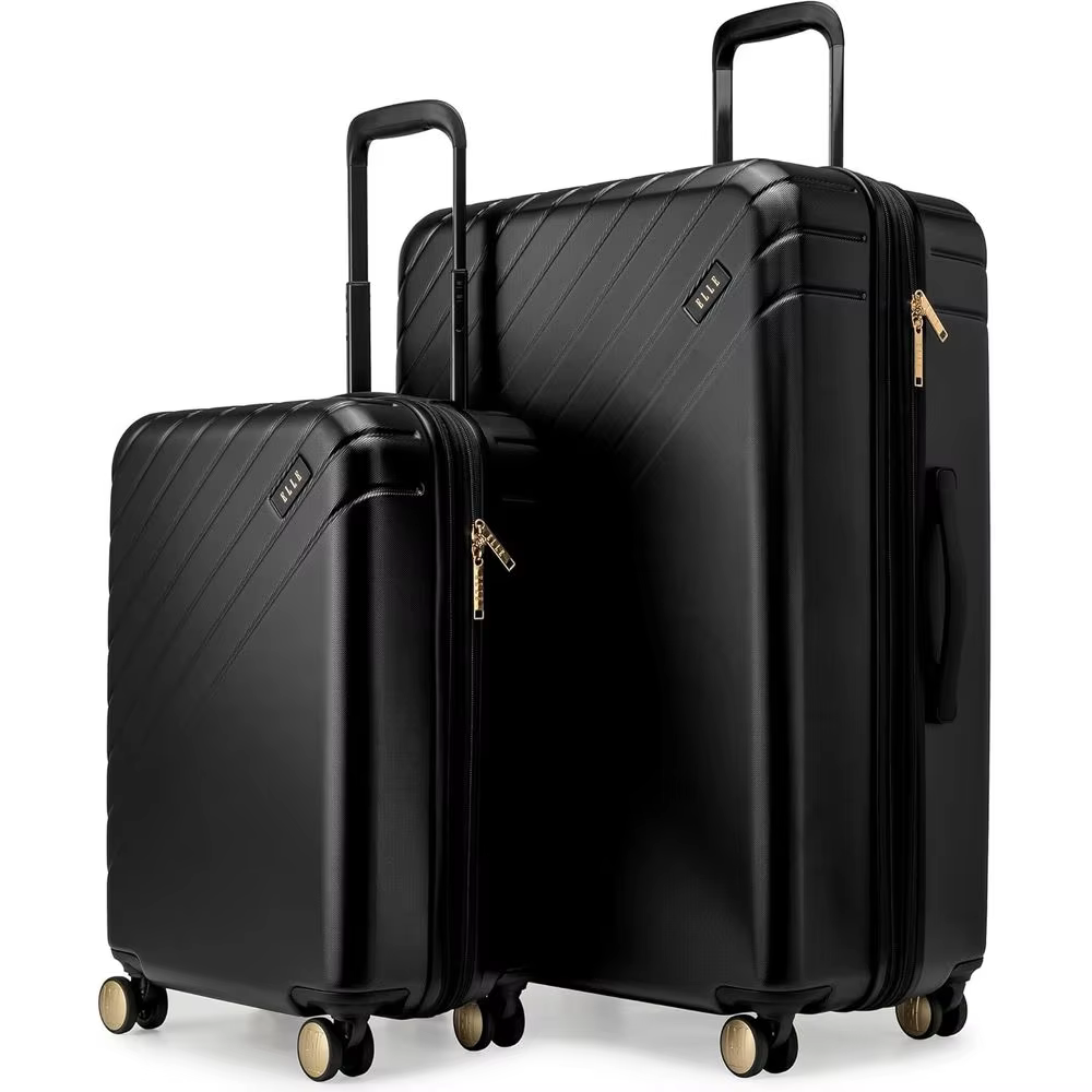 2-Piece Expandable Polypropylene Spinner Luggage Set