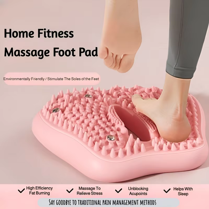 Multi-Function Magnetic Stone Foot Mat, New Non-Slip Inflatable Foot Stepper, Acupoint Massage Mat, Ideal for Home Foot Care Use