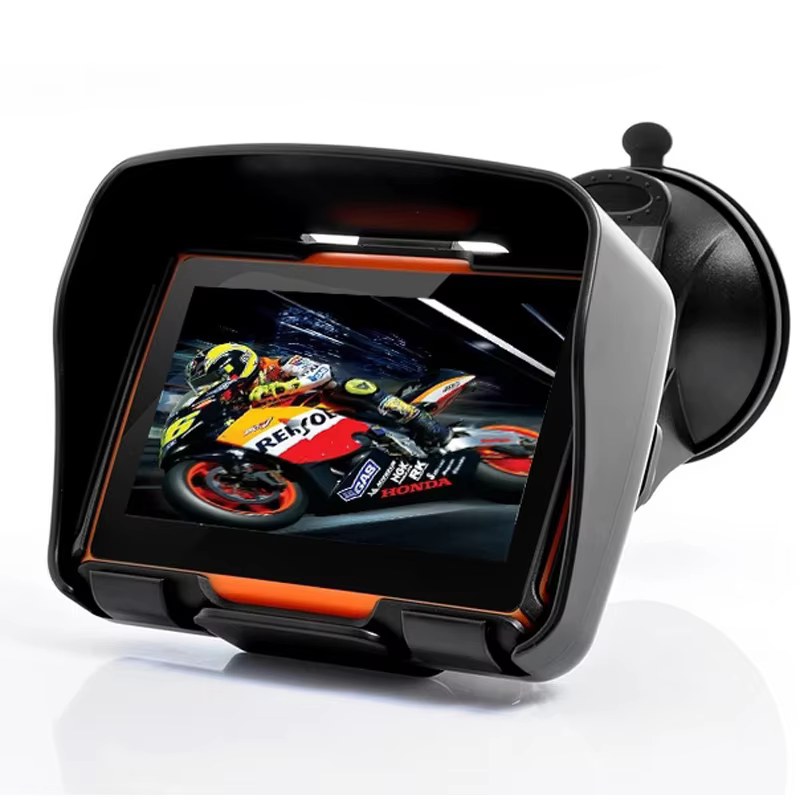 Car Motorcycle 4.3" Touch Screen GPS Navigation Waterproof IP67 Bluetooth Motorcycle Motorbike Built in 8GB Free New IGo Map