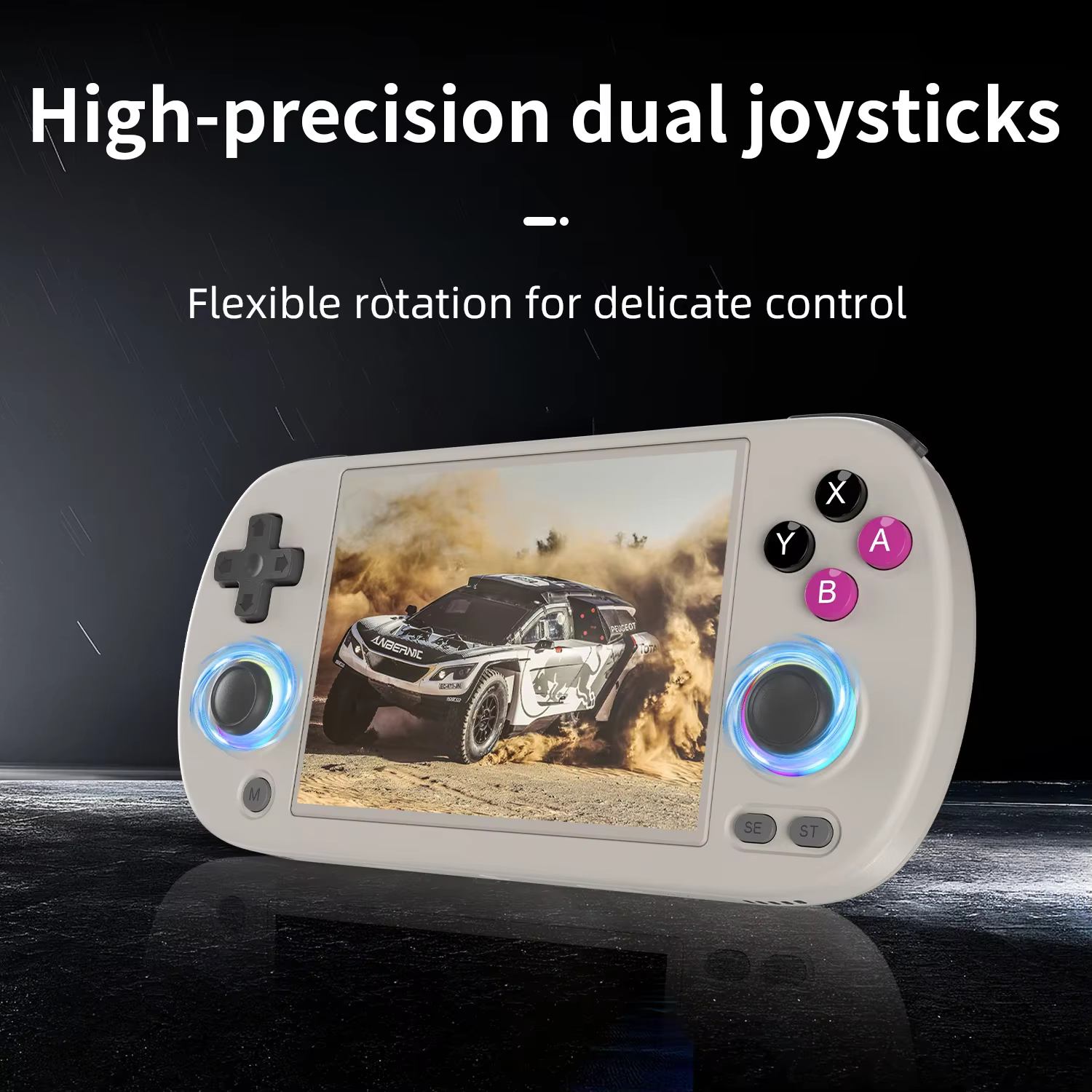 Anbernic Joystick Handheld Game Console RGB Lights Video Game 4'' IPS Console 4K Ultra HD Screen Bluetooth Pocket Player 64GB