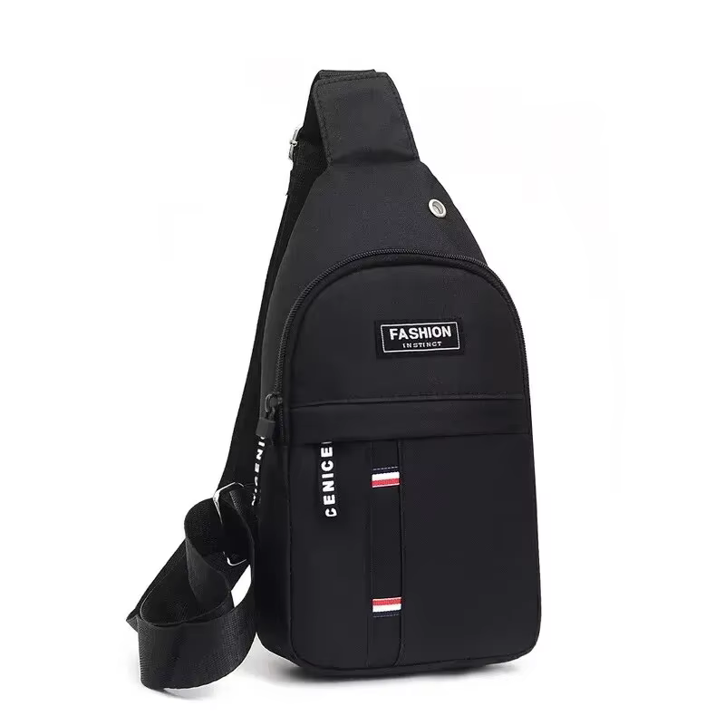 Men's fashionable, convenient, casual, waterproof, adjustable shoulder strap, large capacity waist bag suitable for outdoor acti