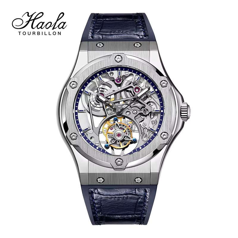 Haofa Flying Tourbillon Watches for Man Sapphire Skeleton Manual Movement Menchanical Man Watch Luxury Fashion 1917