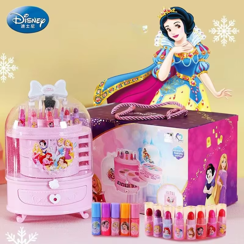 Disney cute girls Snow White princess real Cosmetics Make up set Beauty makeup box With original box kids birthday gift