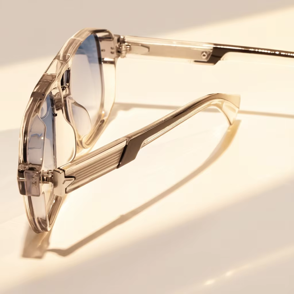 Retro 2026 Transparent Frame Sunglasses for Men and Women luxury brand designer UV400 Protection, Stylish for Driving & Outdoors