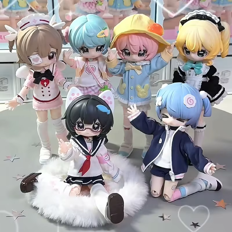 New Genuine Door Little Key Artbook Series 1/12 BJD MJD Blind Box Lovely Trendy Anime Figurine Articulated Doll Collection Gift