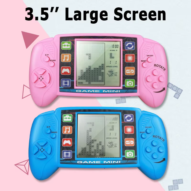 3.5 Inch Large Screen Pocket Handheld Game Players Classic Retro for Tetris Game Machine Kids Children Electronic Toys Console