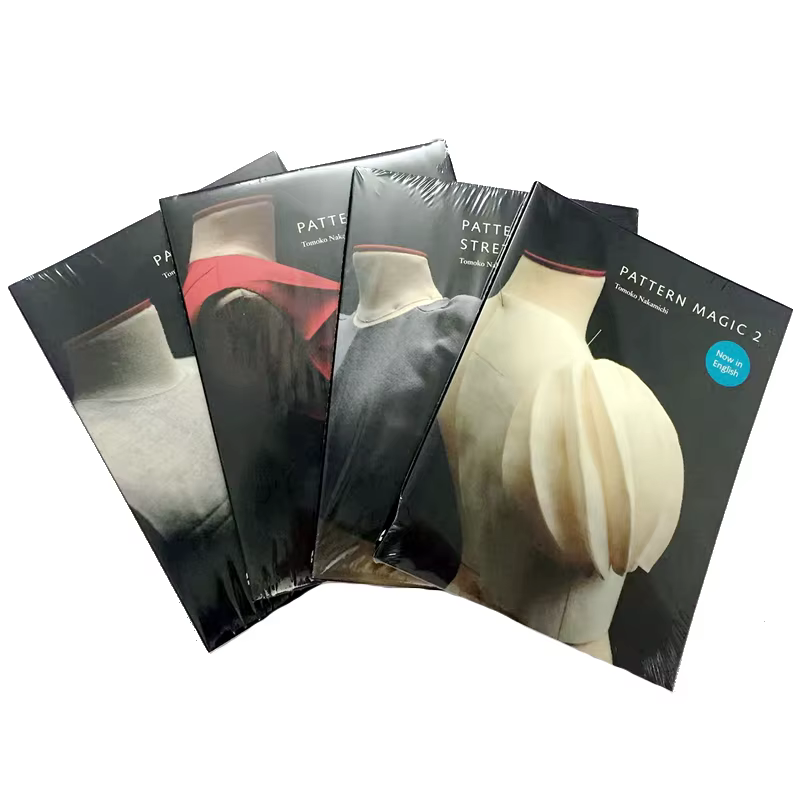 4 Books/Set Tomoko Nakamichi Pattern Magic Books Volume 1-4 Stretch Fabrics Clothing Cutting Design Teaching Book