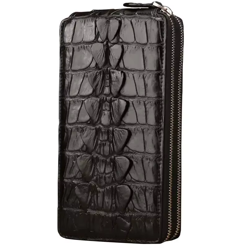 lukani  Crocodile men bag male Crocodile bag Large capacity commerce male Clutch bag wallet male Long style zipper