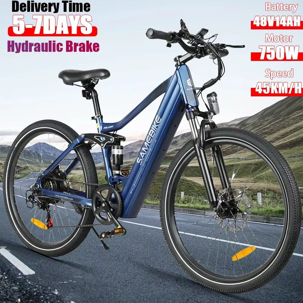 SAMEBIKE XD26-II E-bike 750W Brushless Motor 48V14AH Battery Electric Bicycle Hydraulic Brake 26-In Tire Mountain Electric Bike