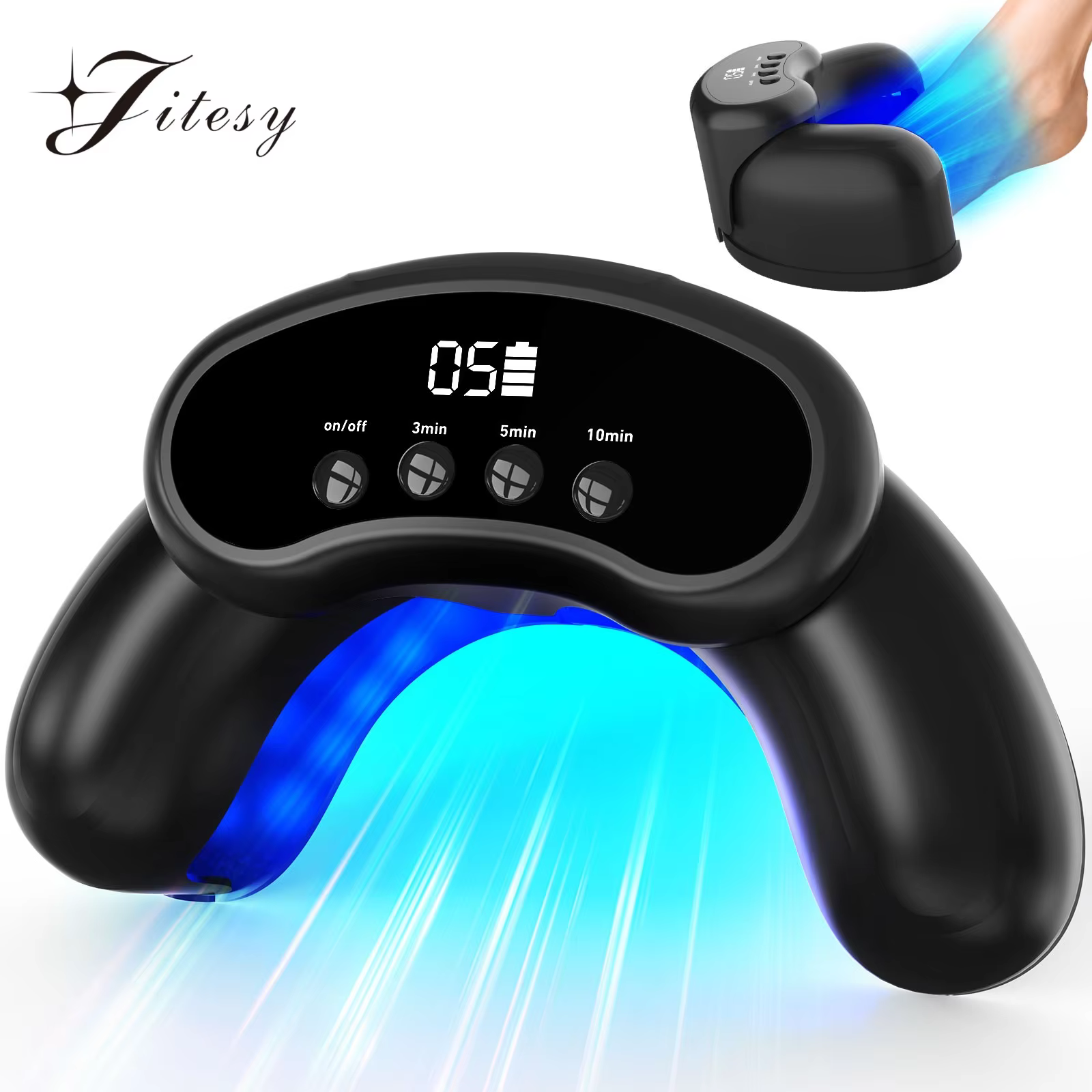 45W Laser Fungi Nails Feet Device 22pcs*470nm+8pcs*905nm invisible Infrared Light Nail Fungus Treatment Personal Health Care