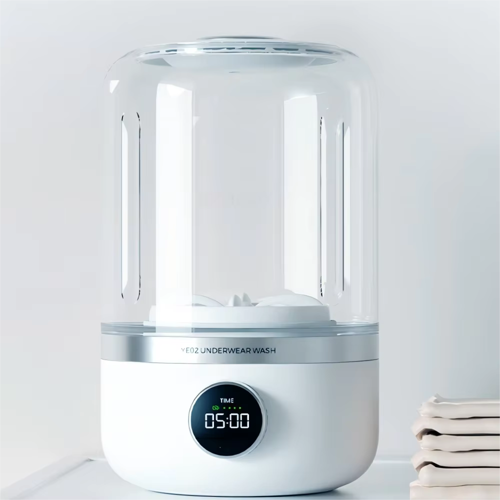 Wireless washing machine portable underwear cleaner 1L mini Socks Washing Machine Dehydratable Laundry Bucket