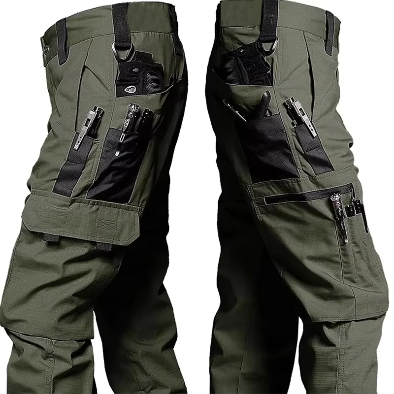 New Tactical Work Pants Men Outdoor Cargo Trousers Multi-pocket Waterproof Pant Autumn Spring Outdoor Workwear Hiking Trousers