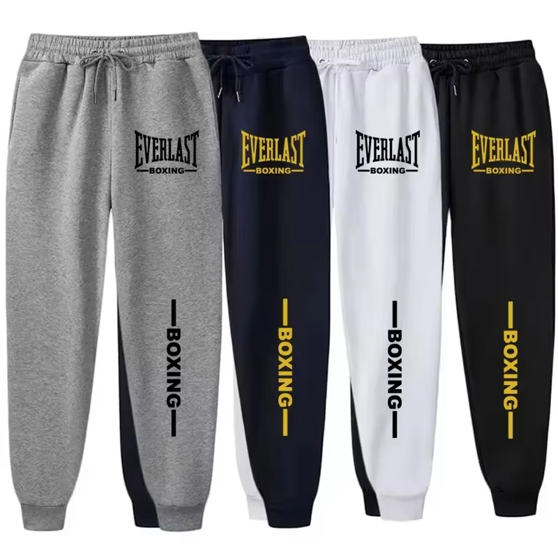Herren Everlast Box-Jogginghose mit "BOXING" Seitendruck, Trainingshose für Fitness & Streetwear