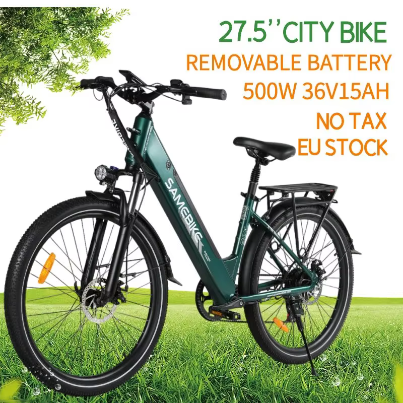 Samebike 26/27.5 Inch Electric Bike RS-A01 PRO-T 36V15Ah Lithium Battery 500W Motor E-bike 7S Shifter Electric Bicycle