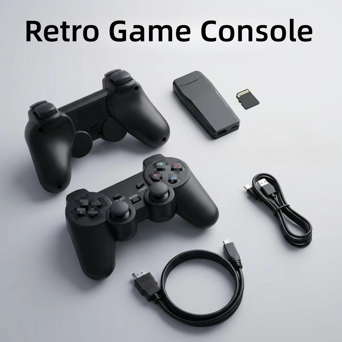 Retro Video Game Console 64GB Video Game Stick Double Wireless Controller For 20000 Retro Games Console Kid Play Gift