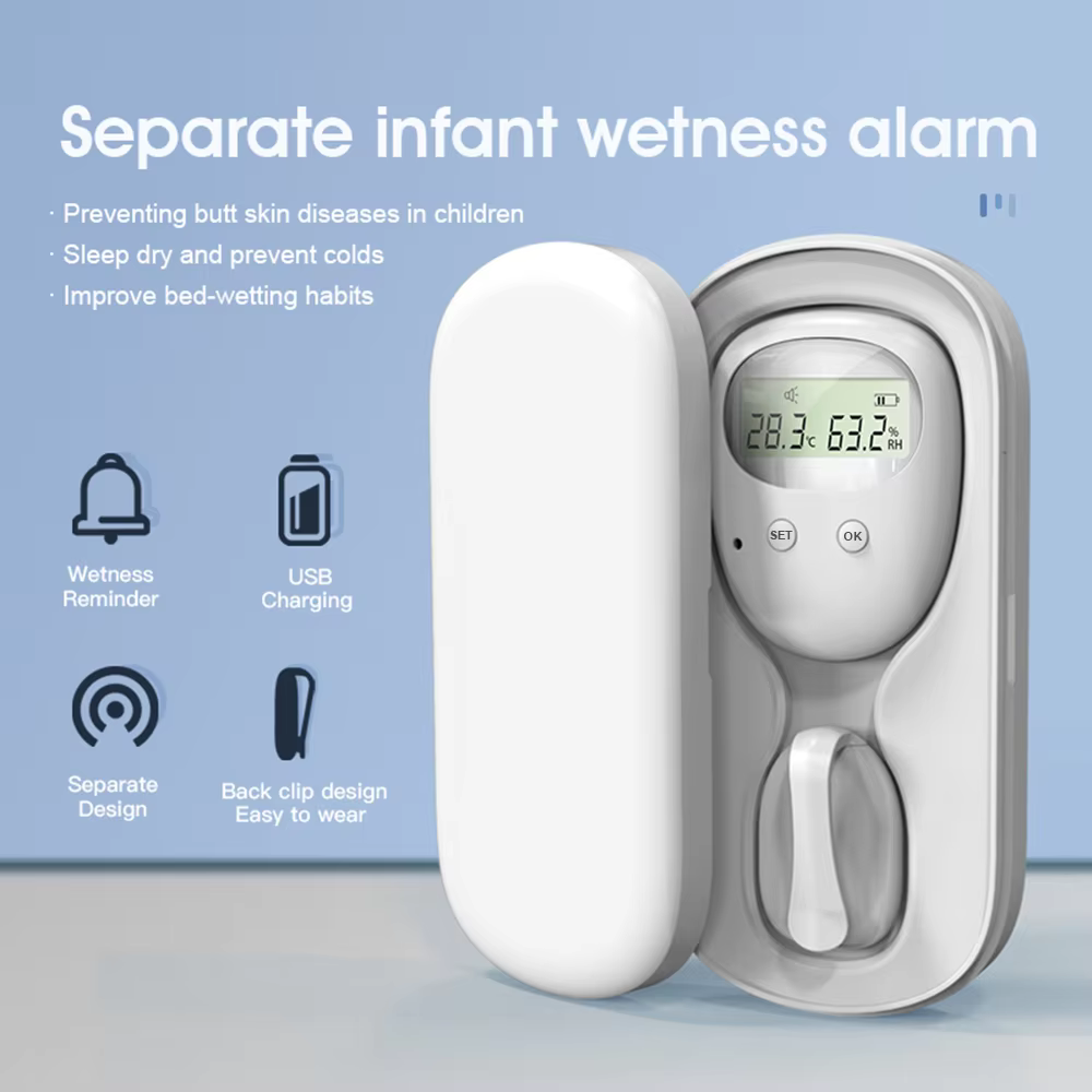 Wireless Bedwetting Alarm Pee Alarm with Receiver10-20M Range Vibration Reminding  for Boys Grils Kids Potty Training Elder Care